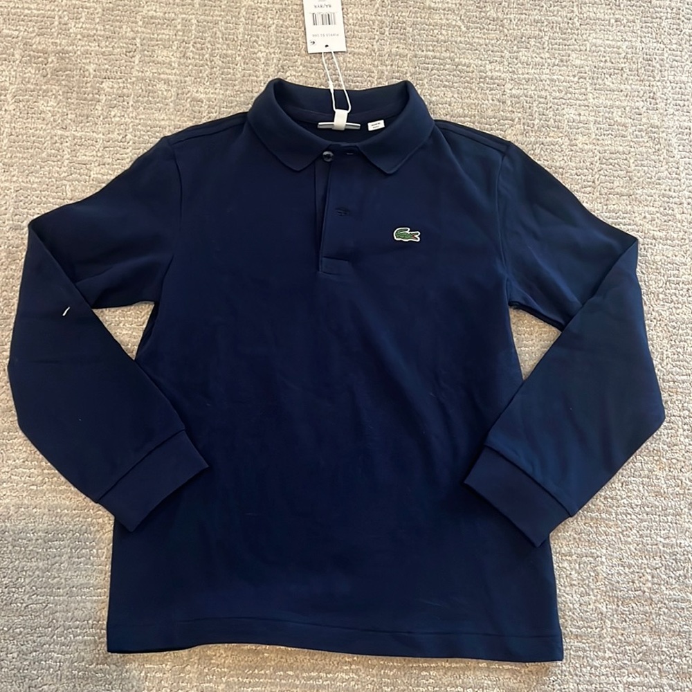Boys Lacoste Long Sleeve Polo